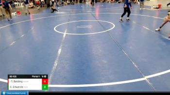 98-106 lbs Cons. Semi - Talon Belding, Beatrice High School Wrestling vs Connor Edwards, Hi-Line Wrestling Club