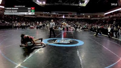 4A 121 lbs Cons. Round 1 - Arjun Ganesh, Academy vs Tristan Silver, Kirtland