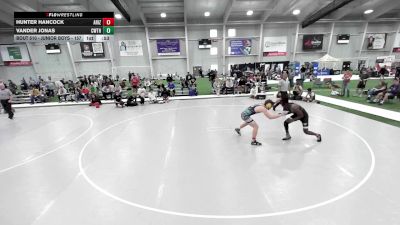 Junior Boys - 157 lbs Cons. Round 2 - Hunter Hancock, Arizona vs Vander Jonas, CWC Thunder