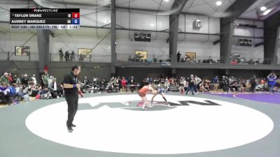 16U Girls FS - 105 lbs 3rd Place Match - Taylor Drake, ID vs Audrey Marquez, CA