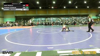 105 lbs 2nd Place - Sam Trujillo, Cobre Youth Wrestling vs Hunter Caughlin, OKWA