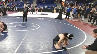 120 lbs Consi Of 4 - Emily Golini, Northbridge vs Izabella Perez, Springfield Central (W)