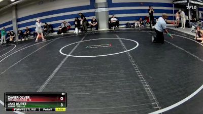 88 lbs Round 3 (8 Team) - Zavier Olver, Mat Assassins Red vs Jake Kurtz, Junior Terps