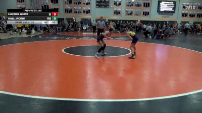 75 lbs Champ. Round 1 - Lincoln White, DC Elite vs Kael Jacobi, Yilek Wrestling Club