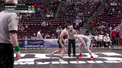 189 lbs Quarterfinal - Adam Waters, Faith Christian vs Cj Pensiero, Bishop McCort