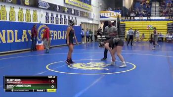 155 lbs Champ. Round 1 - Ruby Rios, Toppenish (Girls) vs Sarah Anderson, Batavia