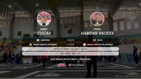Dante Ciscar vs Pedro Hamdan Valicek 2025 ADCC Brazilian Nationals