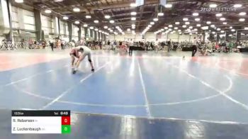132 lbs Consi Of 16 #1 - River Roberson, MI vs Zach Luckenbaugh, PA