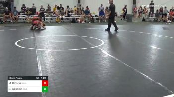 120 lbs Semifinal - Mason Gibson, Young Guns/Ranger Pride vs Chris Williams, Valentine WC