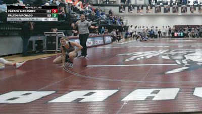 144 lbs Quarters & 1st Wb (16 Team) - Falcon Machado, Brantley County HS vs Carson Alexander, Gordon Lee