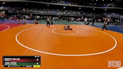 6A 114 lbs Cons. Round 2 - Ishitha Mallidi, Coppell vs Cora Hayes, Southlake Carroll