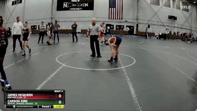 92 lbs Placement (4 Team) - Carson Kirk, Revival Uprising Orange vs James McQueen, Grit Mat Club