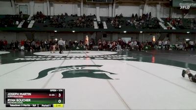 174 lbs Cons. Round 5 - Ryan Boucher, Michigan State vs Joseph Martin, Northwestern