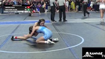 85 lbs Round 5 - Makynzie Allen, Thunderbird vs Megsie Keck, Rock Creek