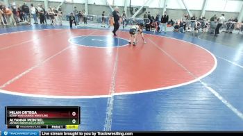 62 lbs Cons. Round 3 - Alyanna Montiel, Ascend Wrestling Academy vs Milah Ortega, Scrap Yard Garage Wrestling