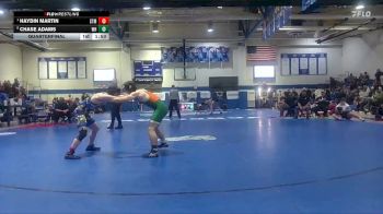 150 lbs Quarterfinal - Haydin Martin, St. Martin High School vs Chase Adams, West Harrison High School