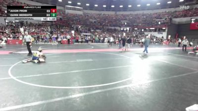 80 lbs Quarterfinal - Quinn Meredith, St Croix Central vs Jaxon Prom, Ozaukee