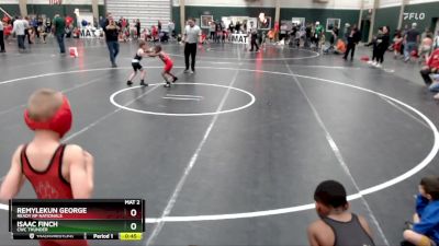 55 lbs Quarterfinal - Isaac Finch, CWC Thunder vs Remylekun George, Ready RP Nationals