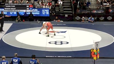 92 kg Champ. Rd Of 32 - Quinn Funk, Bearcat Wrestling Club vs Mason Higley, Golden One RTC