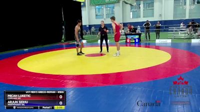 65kg Quarterfinal - Micah Luketic, Capilano WC vs Arjun Sidhu, Independent WC