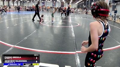 50 lbs Rd# 2 -10:15am Friday - Charae Gregula, PA WEST vs Genevieve Valdovinos, Florida Elite