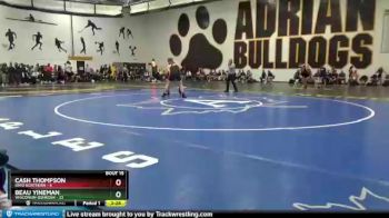 197 lbs Round 4 (8 Team) - Cash Thompson, Ohio Northern vs Beau Yineman, Wisconsin-Oshkosh