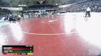 4A 106 lbs Cons. Round 2 - Ian Garza, Moses Lake vs Colby Hill, Tahoma