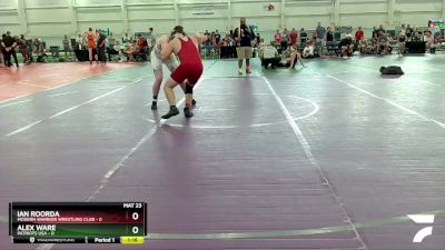 190-215 lbs Round 2 - Alex Ware, Patriots USA vs Ian Roorda, Modern Warrior Wrestling Club