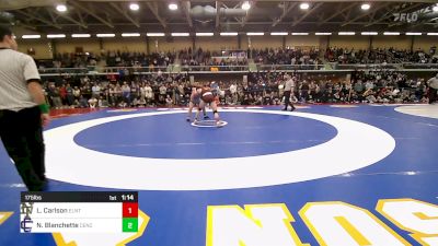 175 lbs Semifinal - Lincoln Carlson, East Lyme/Norwich Tech vs Nathan Blanchette, Central Catholic