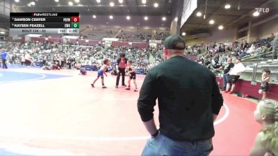 52 lbs Semifinal - Kaysen Feazell, Conway Wrestling Club vs Dawson Center, Prairie Grove Youth Wrestling