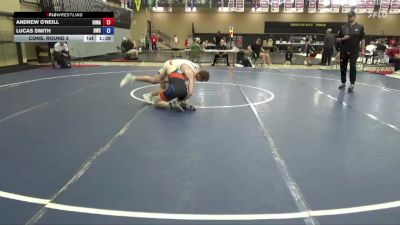 157 lbs Cons. Round 2 - Andrew O'Neill, Iowa vs Lucas Smith, Dubuque Wrestling Club