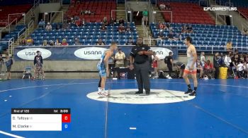 132 lbs Rnd Of 128 - Daniel Tafoya, South Dakota vs Mason Clarke, Rhode Island