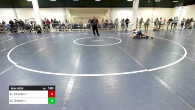 126 lbs Consi Of 32 #2 - Nico Fanella, PA vs Reef Dillard, PA