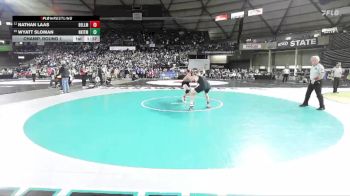 Boys 2A 157 lbs Champ. Round 1 - Nathan Laas, Bellingham vs Wyatt Sloman, North Kitsap