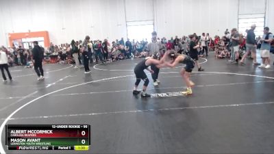 95 lbs Quarterfinal - Albert McCormick, Carolina Reapers vs Mason Avant, Lexington Youth Wrestling