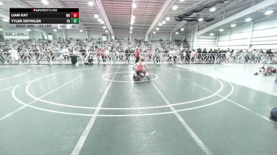 132 lbs Consi Of 32 #1 - Liam Kay, MA vs Tyler Detwiler, PA