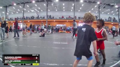 55 lbs Semifinal - Waylon Lawson, Devil Cats vs Alphonza Rivers, Suplex City Raptors