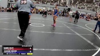 145 lbs Finals (2 Team) - Gabby Kiley, South Side WC vs Yasmine Cedars, Team Diamond Fish