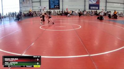 80 lbs Rd# 10- 4:00pm Saturday Final Pool - Mac Jamison, Nauman Red vs Noah Molina, Terps Xpress