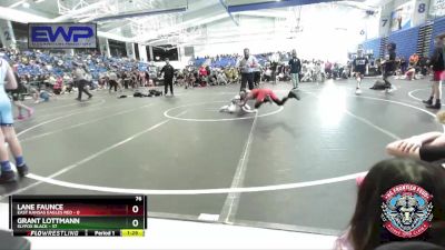 76 lbs Round 2 (4 Team) - Lane Faunce, East Kansas Eagles Red vs Grant Lottmann, Slyfox Black