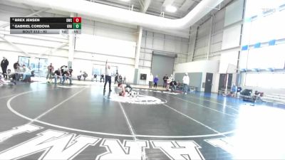 92 lbs 3rd Place Match - Gabriel Cordova, Green River Grapplers vs Brex Jensen, Delta Wrestling Club