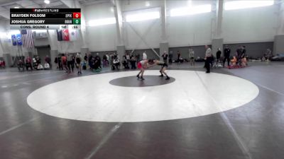 113 lbs Cons. Round 4 - Brayden Folsom, Spanish Fork vs Joshua Gregory, Bountiful