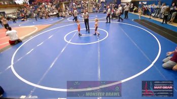 43.1-46 lbs Rr Rnd 2 - Stella McCarther, Clinton Youth Wrestling vs Jayleah Higgins, OKC Saints Wrestling