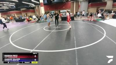 165 lbs Cons. Round 6 - Maddox Fritz, WAR Training Center vs Maddox Galaviz, Houston 713 Wrestling