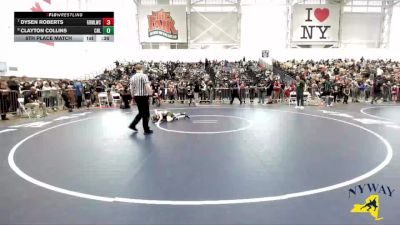 70 lbs 5th Place Match - Dysen Roberts, General Brown Mighty Lions Wrestling Club vs Clayton Collins, Club Not Listed