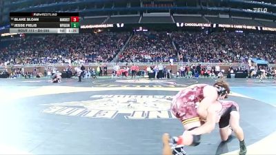 D4-150 lbs Quarterfinal - Jesse Fielis, White Pigeon vs Blake Sloan, Manchester