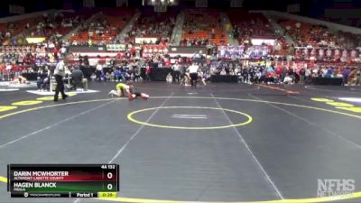 4A 132 lbs Cons. Round 2 - Hagen Blanck, Paola vs Darin Mcwhorter, Altamont-Labette County