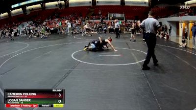 110 lbs Round 1 (8 Team) - Cameron Polking, Neighborhood vs Logan Sanger, Westshore