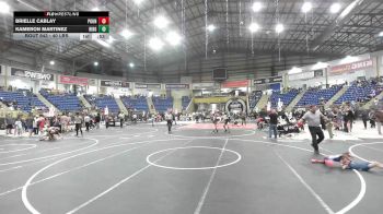 40 lbs Quarterfinal - Brielle Cablay, Pounders WC vs Kameron Martinez, Ridge WC