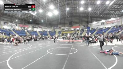 40 lbs Quarterfinal - Brielle Cablay, Pounders WC vs Kameron Martinez, Ridge WC